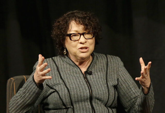 Sonia Sotomayor cobra o ar supremo de Trump de Trump Trump

