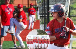 St. James-Smithtown, esperando que ele passe a onda de Funice da Little League World Series St. James-Smithtown, esperando que ele passe a onda de Funice da Little League World Series