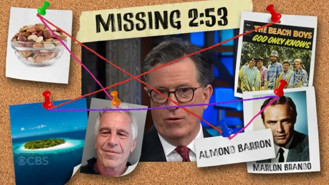 Stephen Colbert Channel Beach Boys para resolver os mais recentes mistérios de Trumps: 'O que aconteceu com Jeffrey Epstein? Deus só sabe 'vídeo

