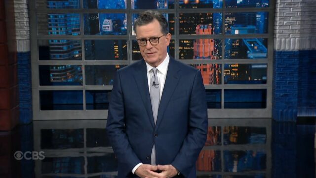 Stephen Colbert condena US $ 16 milhões para o assentamento paramount-trump como 'Big Fat Mito' para conectar o vídeo de Skittance

