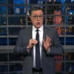 Stephen Colbert diz que Trump "você mesmo" em resposta à celebração do fracasso "Late Show"