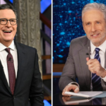 Stephen Colbert e Jon Stewart Bash Paramount, servindo aviso