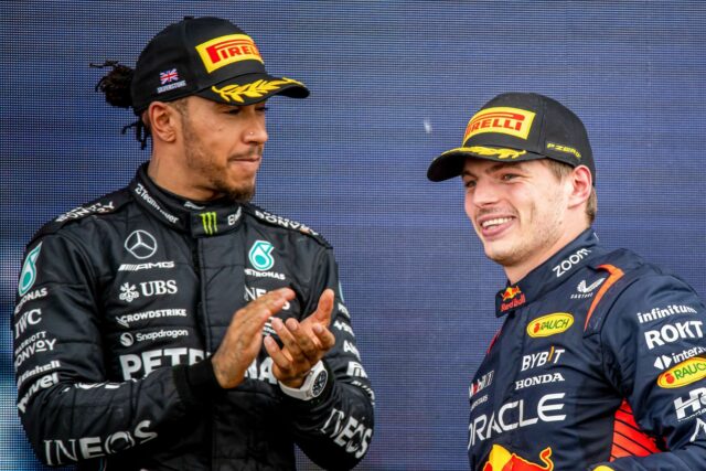 Max Verstappen e Lewis Hamilton 2023 Las Vegas Grand Prix - Fonte: Getty