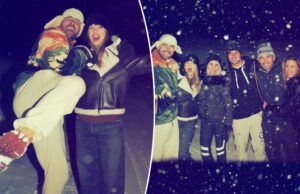 Taylor Swift e os amigos de Travis Kelce dão uma visão rara das férias de “casais felizes” da temporada Taylor Swift e os amigos de Travis Kelce dão uma visão rara das férias de "casais felizes" da temporada