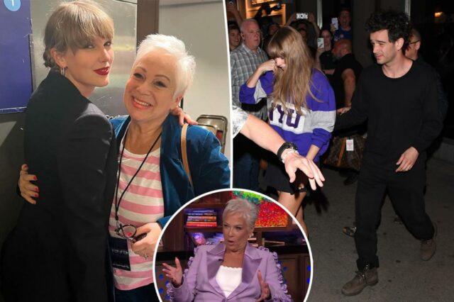 Taylor Swift sombreada por sua mãe era Matty Healy Denise Welch: "Estou feliz" por não ser a mãe dela -i -law

