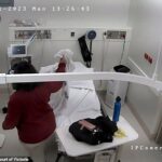 Erin Patterson foi visto com um telefone rosa Samsung durante sua visita ao hospital após o cogumelo mortal em julho de 2023