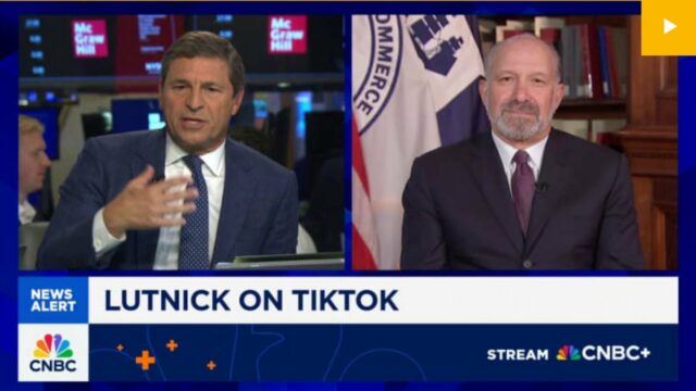 Tiktok em breve "vai escuro" se a China não atingir o golpe, dizendo que o Secretário de Comércio

