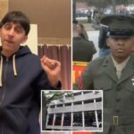 Tiktokker, de 22 anos, supostamente atirou e matou um veterano do mar antes de sua noiva e um bebê de 10 meses: policial