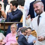 Dave Grohl e John Price em Wimbledon