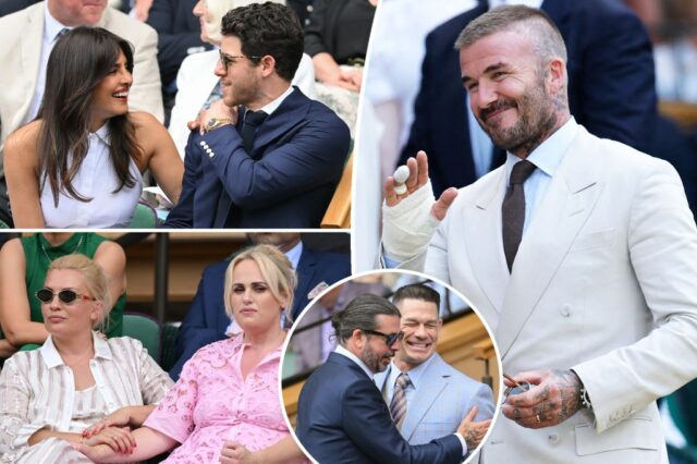 Dave Grohl e John Price em Wimbledon