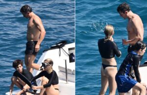 Torne -se Orlando filho e biquíni para bebê Orlando Bloom grita com o filho do filho e a mulher misteriosa