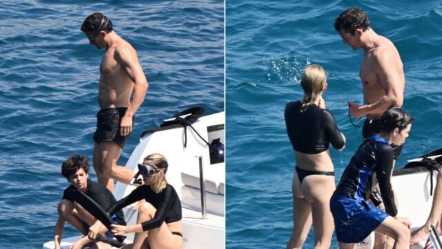 Orlando Bloom grita com o filho do filho e a mulher misteriosa