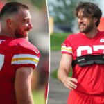 Travis Kelce estreia a transformação dramática de cabelos no campo de treinamento de Chiefs: "RIP the Soursous Locks"