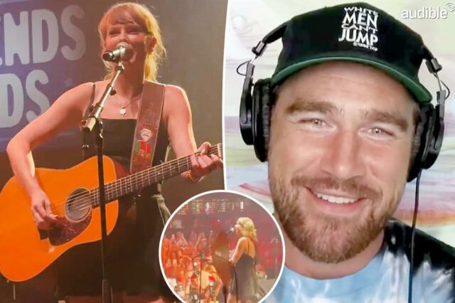 Travis Kelce quebra, quando a surpresa de Taylor Swift Nashville foi criada

