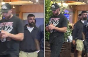 Travis e Jason Casino correram à noite em Nevada Travis-Keles-and-Jason-Kelce