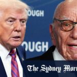 Trump Aues Murdoch é o artigo do cartão de aniversário de Etstein