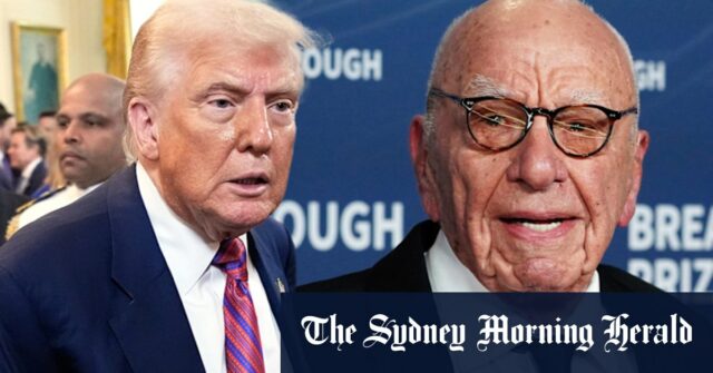 Trump Aues Murdoch é o artigo do cartão de aniversário de Etstein

