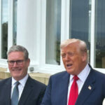 O presidente americano Donald Trump se reuniu com o primeiro -ministro na Grã -Bretanha Sir Keir Sarmer, em Turberry, na Escócia. 28. Julho de 2025 Jon Khan, Breitbart News