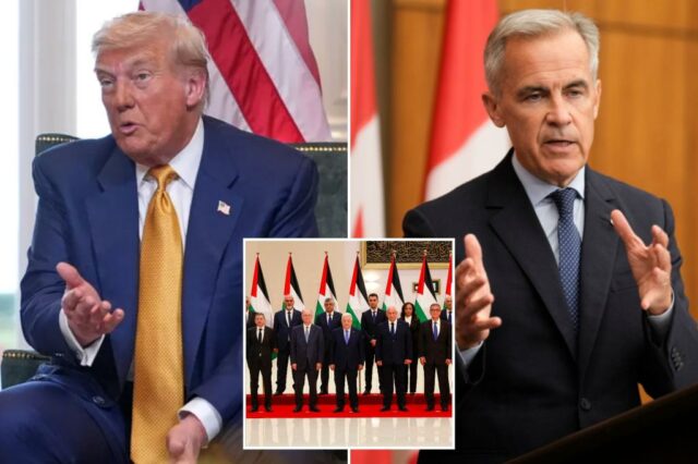 Trump afirma que é difícil fazer contato com o Canadá para apoiar o estado palestino

