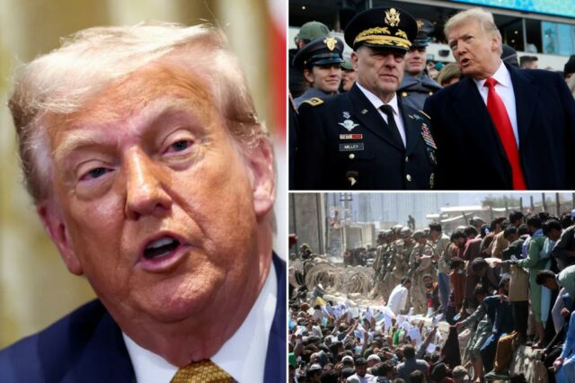 Trump chama a equipe "idiota" do general Milley por deixar equipamentos militares no Afeganistão durante a retirada

