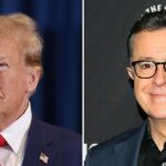 Stephen Colbert responde a Trump comemorando o cancelamento de 'The Late Show'