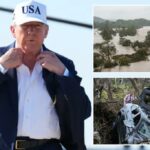 Donald Trump ajusta a jaqueta.