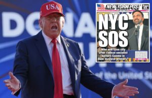 Trump jura que não permitirá que o “comunista” de Zohran Mamdani “destrua” Nova York: “Não o deixaremos fazer isso” Donald Trump fala no comício.