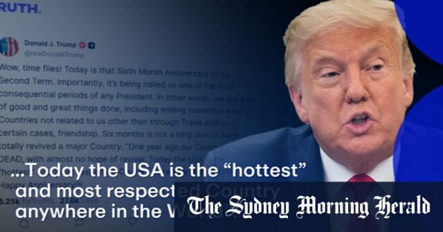 Trump marca seis meses no cargo

