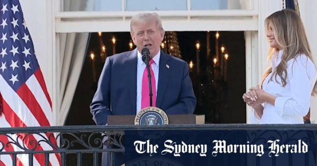 Trump sinais de uma abrangência abrangente de política doméstica.

