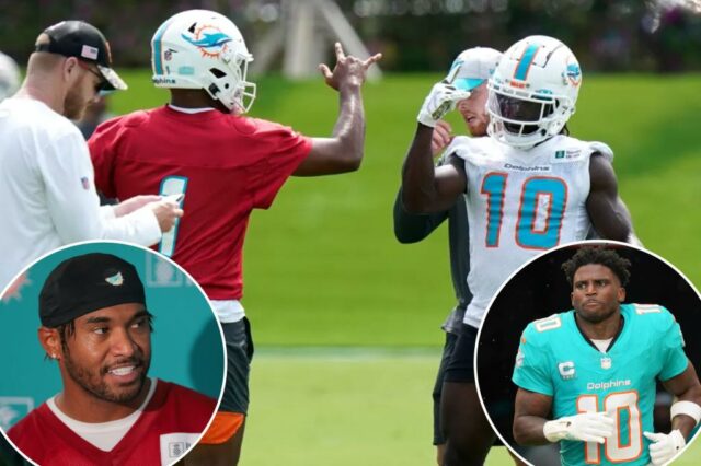 Tua Tavailoa revela onde Tyrek Hill fica com golfinhos após comentários misteriosos

