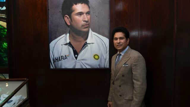 Um retrato de Sachin Tendulkar revelou ao Senhor antes do terceiro teste entre a Índia e a Inglaterra

