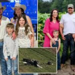 Uma família de quatro filhos, incluindo dois filhos pequenos, mortos quando um pequeno avião cai no caminho de volta de uma viagem na praia