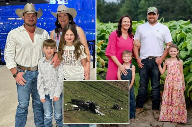 Uma família de quatro filhos, incluindo dois filhos pequenos, mortos quando um pequeno avião cai no caminho de volta de uma viagem na praia

