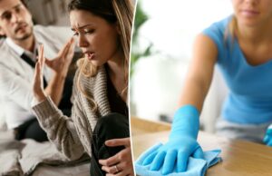 Uma mulher frustrada implora a um garoto para obter ajuda em seus deveres domésticos – sua resposta a chocou Uma mulher frustrada implora a um garoto para obter ajuda em seus deveres domésticos - sua resposta a chocou