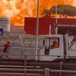 Um sprint civil longe de uma enorme explosão no posto de gasolina