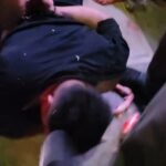 Imagens chocantes capturaram o momento em que os sobreviventes furiosos atacaram uma algema depois que um protetor de boate insatisfeito arou seu carro em uma multidão do lado de fora da arena de Los Angeles
