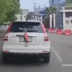 Viral! Bolsa vermelha atrás do carro, os cidadãos são enganados por seu conteúdo