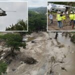 Visita "piorando a situação" após inundações mortais no Texas - quando um drone privado ilegal é atingido por um helicóptero envolvido em esforços em busca e regeneração: policiais