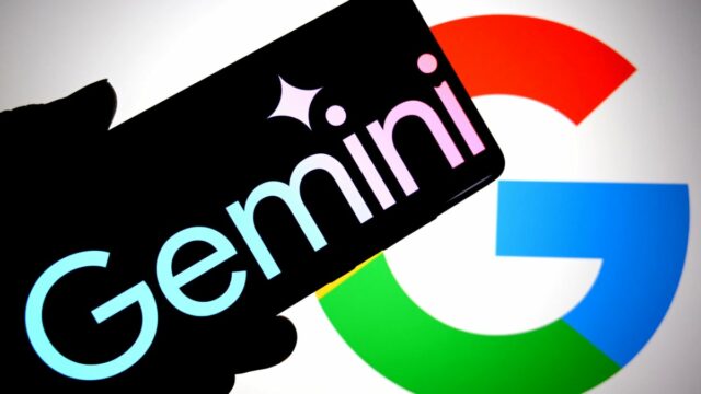 Logotipo Old Gemini com estrela de quatro pontos e gradiente roxo a azul