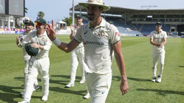 WI VS AUS: Mitchell Starc completa 400 testes Kalitki para a Austrália

