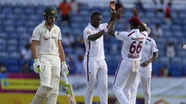 WI vs AUS, 2 Teste: Seales envia embalagens para abrir a Austrália, limita os hosts a 45 por dia 2


