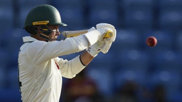 WI vs Aus Live Score, 2º Teste 4: Carey, Cummins Day reestruturou a água enquanto a Austrália lidera com 254 faixas

