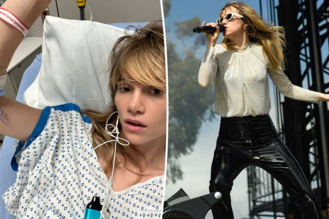 Waterhouse Bitch revela que ela foi hospitalizada devido a uma hérnia de usar calças apertadas

