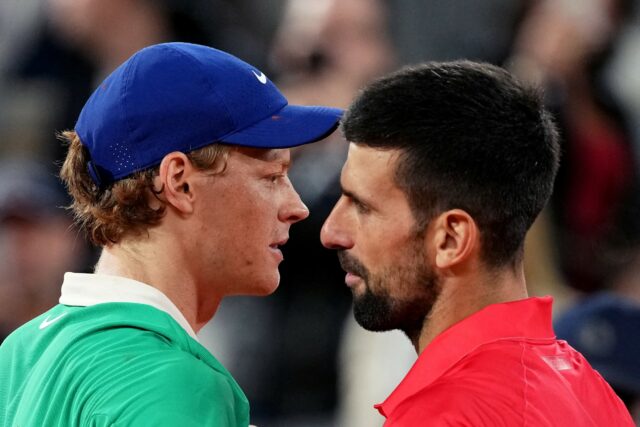 Jannik Sinner Novak Djokovic Wimbledon Collision Course