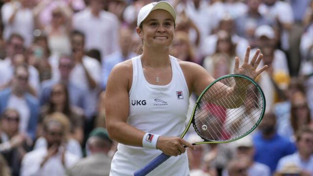 Wimbledon, neste dia: Ashley Barty ganhou o título de Wimbledon em 2021.

