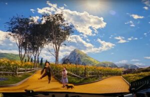 ‘Wizard of Oz’ explodido por IA para tela gigantesca Still from CBS Sunday Morning showing The Wizard of Oz