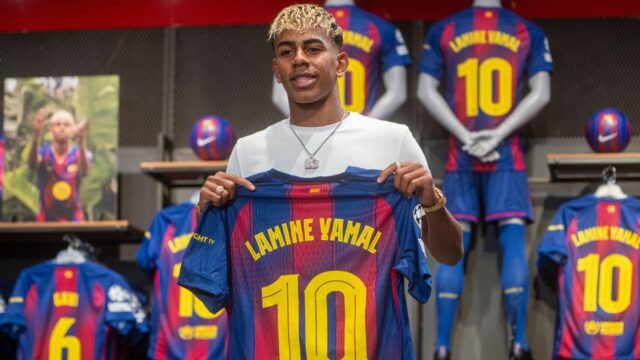 Yamal deu o icônico Barça no. 10 de Messi

