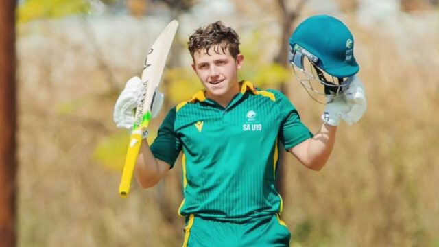 Zim vs SA: Van Schalquik na África do Sul se torna o primeiro centurião duplo na juventude ODI

