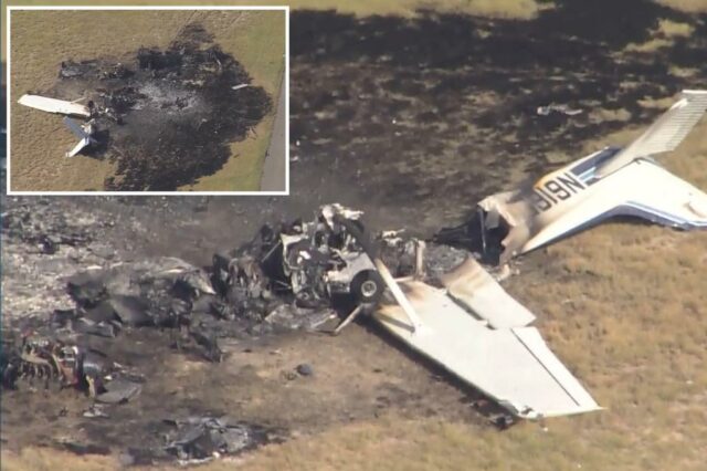 1 morto, 3 feridos depois que um par de aviões colide com o ar ao aterrissagem no aeroporto do Colorado

