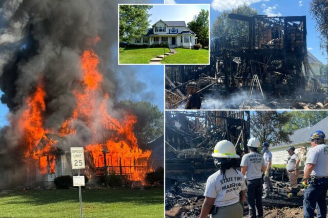 6 mortos, incluindo 4 crianças em MD. Incêndio em casa, tão feroz que os bombeiros não podiam entrar na casa

